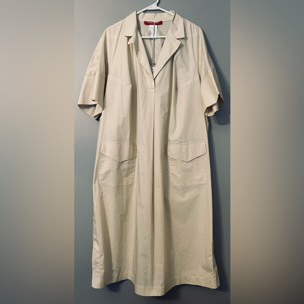 Marina Rinaldi Cream Long Sleeve Dress